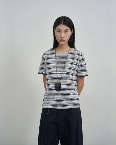 Striped Crew Neck T-Shirt for Effortless Style
