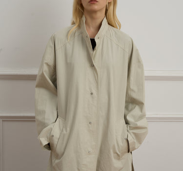 Modern Neutral Cotton Jacket for Women