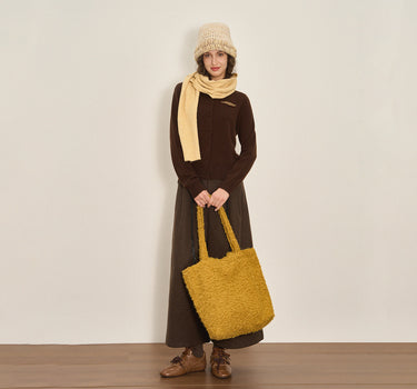 Layering-Friendly Crew Neck Knit Sweater