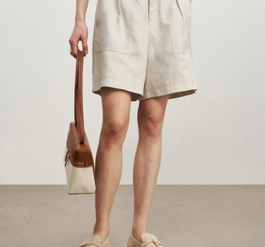 Breathable Linen Blend Casual Shorts