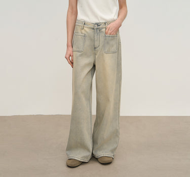 Women’s Fleece-Lined Deconstructed Pocket Jeans