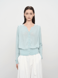 Simple Pleated Knit Sweater – Soft & Elegant