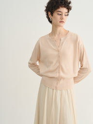 Elegant Wool Blend Knit Sweater