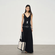 Elegant V-Neck Tank Dress