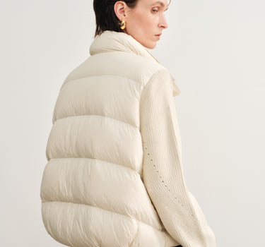 90% Down-Filled Stand-Up Collar Jacket