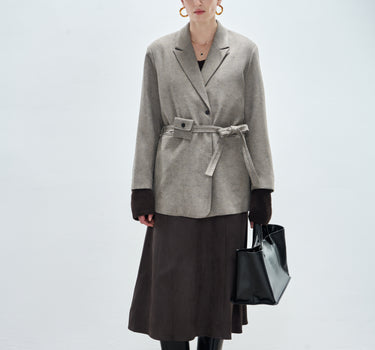 Soft Wool Drape Blazer for Work &amp; Leisure