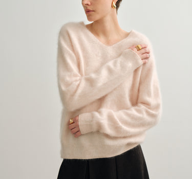 Soft Wool Cashmere Knit Pullover