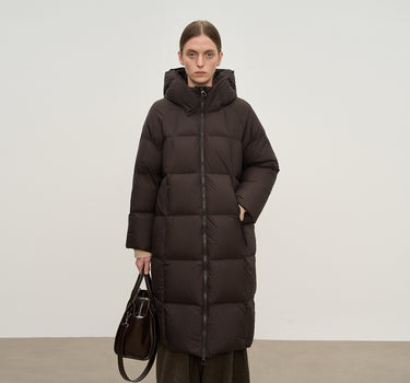 Women’s Thickened Long Down Coat with Hood