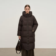 Women’s Thickened Long Down Coat with Hood