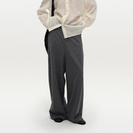 Ultra-Soft Wool Oversized Trousers