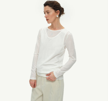 Cotton Spun Two-Piece Drawstring Knit Top – Lightweight & Versatile