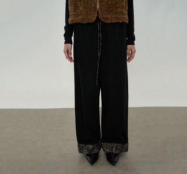 Chic Draped Straight Leg Pants for Fall