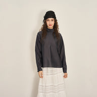 Elegant Tie-Front Cotton Blouse