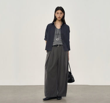 Effortless Wide-Leg Banana Pants