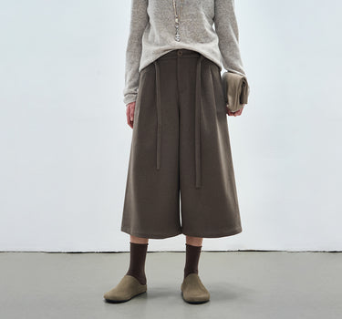 Soft Drapey High-Waist Winter Pants