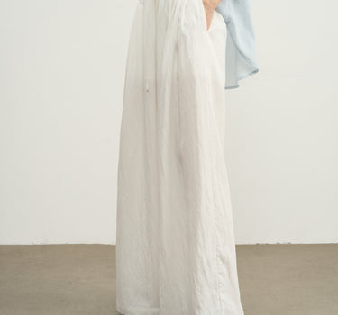 High-Waisted Wide-Leg Lyocell Pants