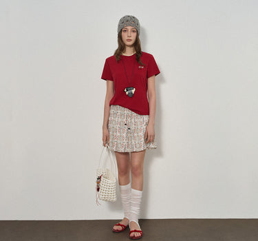 Charming Puppy Embroidered T-Shirt for Everyday Style