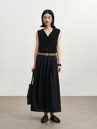 Versatile Button-Front Knit Dress