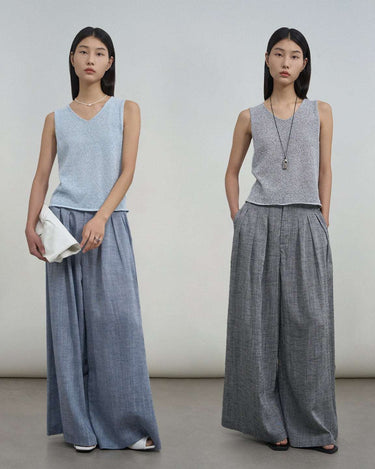 Patterned Knit Vest for Lightweight Summer Style