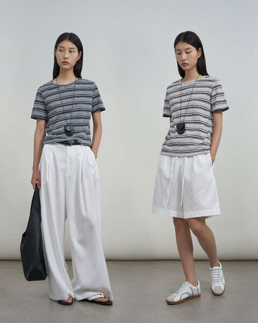 Striped Crew Neck T-Shirt for Effortless Style