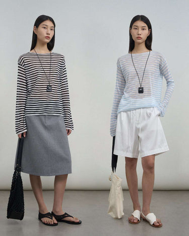 Minimalist Striped Cardigan for Spring