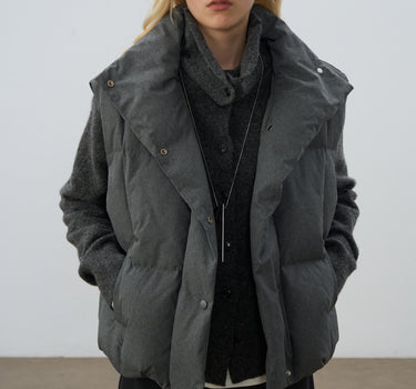 90% White Duck Down Stand-Up Collar Vest