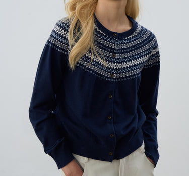 Vintage Jacquard Pattern Crewneck Sweater