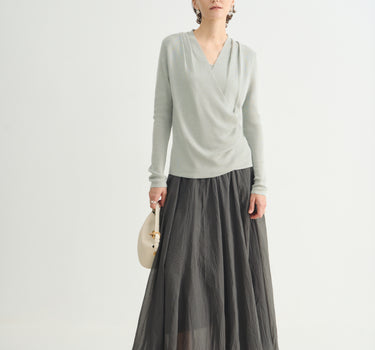 Women’s Pleated Maxi Skirt with Flowing Silhouette