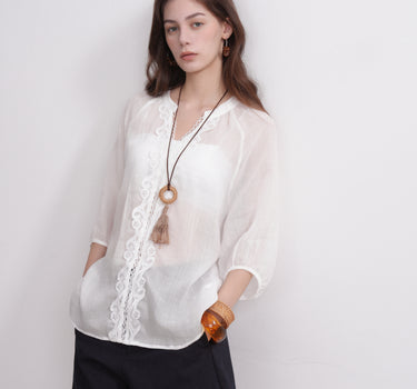 Women's Lightweight Summer Ramie Blouse
