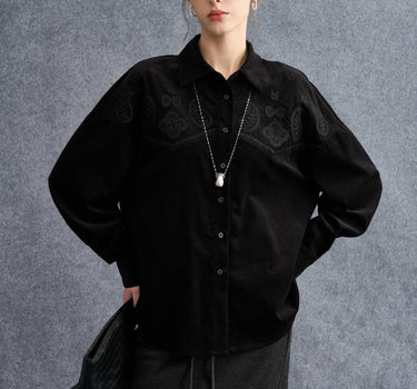 Chic Cotton Lace-Up Top with Subtle Detailing