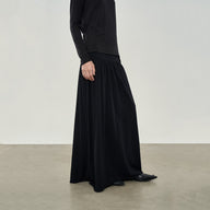 Minimalist Knit Maxi Skirt with Slimming Silhouette