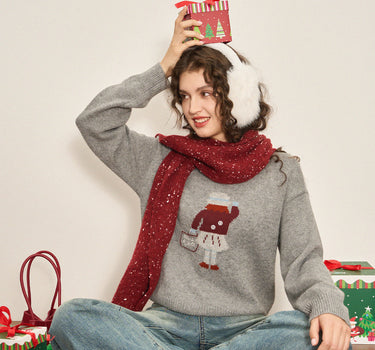 Cozy Christmas Wool Knit Sweater