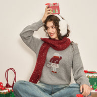 Cozy Christmas Wool Knit Sweater