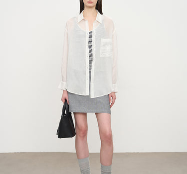 Linen Embroidered Long-Sleeve Shirt