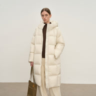 Women’s Thickened Long Down Coat with Hood