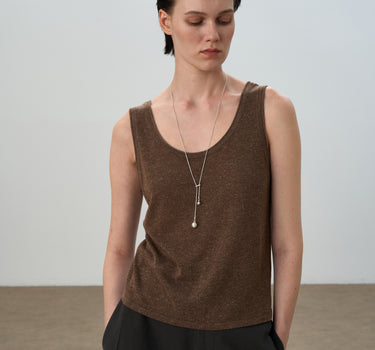 Skin-Friendly Linen Sleeveless Vest Top