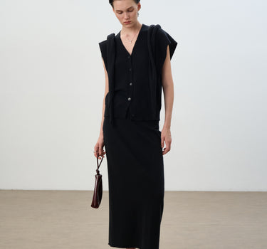 V-Neck Layered Sweater Vest Set for Women