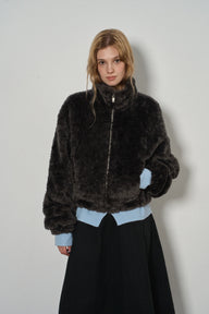Elegant Cozy Short Fleece Jacket