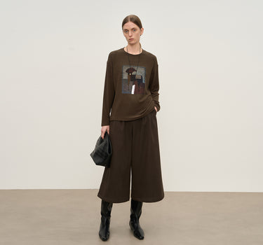 Modern Casual Patchwork Pony Shirt