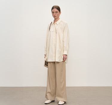 Everyday Minimal Drop-Shoulder Long-Sleeve Shirt