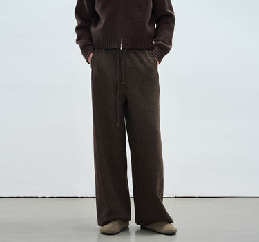 Elastic Waist Straight-Leg Comfort Trousers