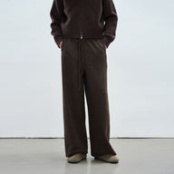 Elastic Waist Straight-Leg Comfort Trousers