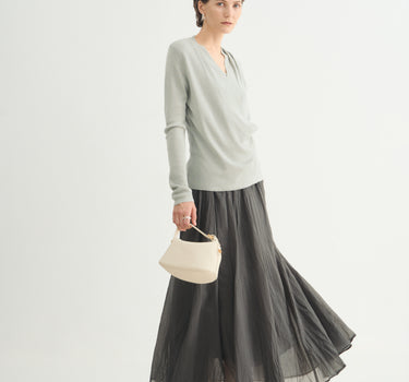 Women’s Pleated Maxi Skirt with Flowing Silhouette