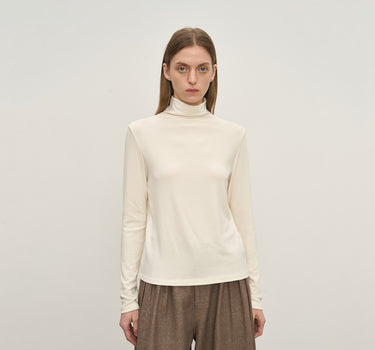 Soft Silk-Blend Layering Top for Fall/Winter