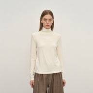 Soft Silk-Blend Layering Top for Fall/Winter