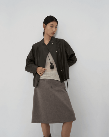 High-Waisted Versatile A-Line Skirt