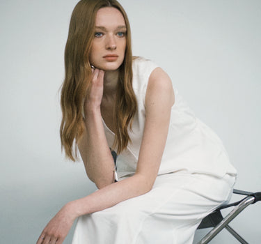 Sleeveless V-Neck Linen Set for Summer Ease
