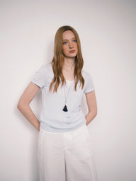Minimalist Two-Piece Style Short-Sleeved Top