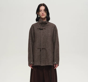 Wool-Blend Cowl-Neck Jacket: Timeless Elegance for Fall & Winter