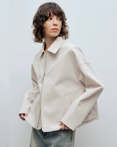 Simple Standing Collar Casual Jacket | Sleek & Versatile
